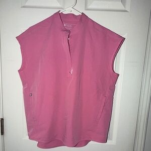 Figs Women's Rafaela Oversized Scrub Top in Chalk Pink